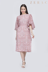 Paisley Ruffle Sleeve Long Top